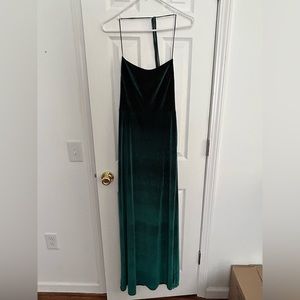 Lucy In The Sky Velvet Forest Green Dress